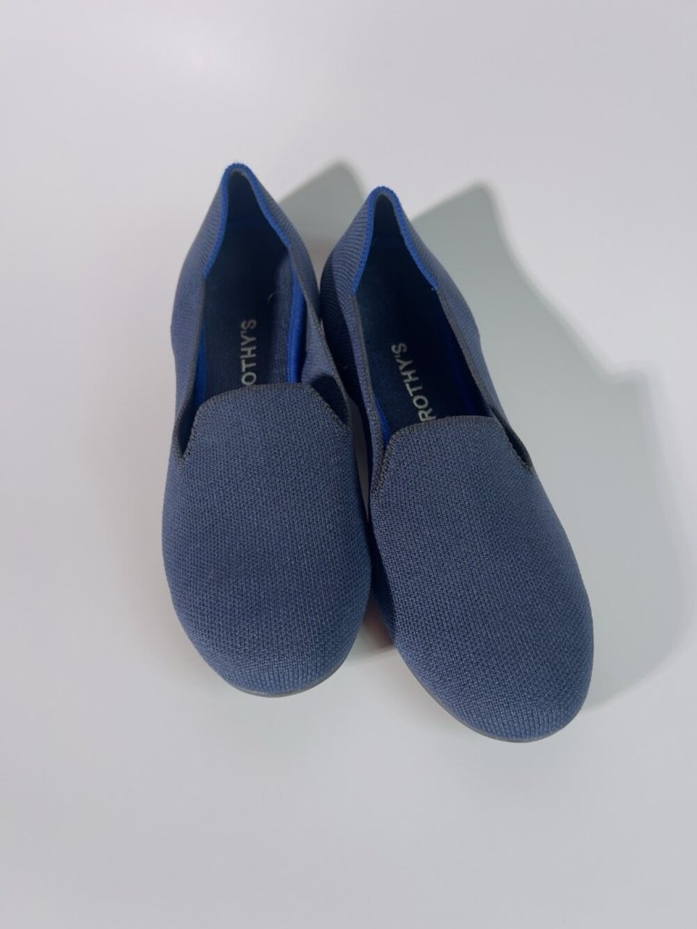 Rothy’s Women’s Blue Knit Slip On Flats Size 8.5 Comfort Shoes